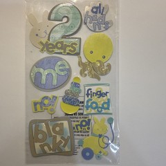 STICKO 2 YEARS OLD Blanky Toys Play Finger Food Toddler Stickers scrapbook
