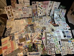 Scrapbooking Stickers Huge LOT of 120 All NEW Packs Variety Cardmaking Stickers