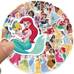 PRINCESSES From DISNEY 50pc STICKER SET, Little girls of all ages love them.
