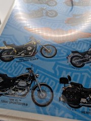 VINTAGE 1996 NEW Harley Davidson Motorcycle Stickers 3 Packs Heartline Hallmark