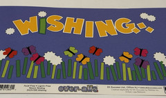 EK Success Scrapbook Title Over-all Wishing Butterfly Insect Flower Floral NEW