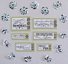 Handmade Scrapbooking Embellishments Paper Pieces Family 20 Butterflies Flowers