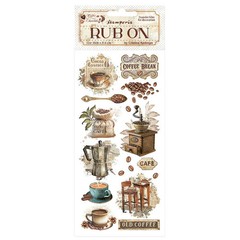 Stamperia Coffee & Chocolate Rub-Ons – Vintage Coffee Moments, DFLRB193