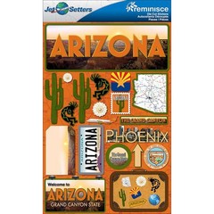 Jet Setters Dimensional Stickers Arizona