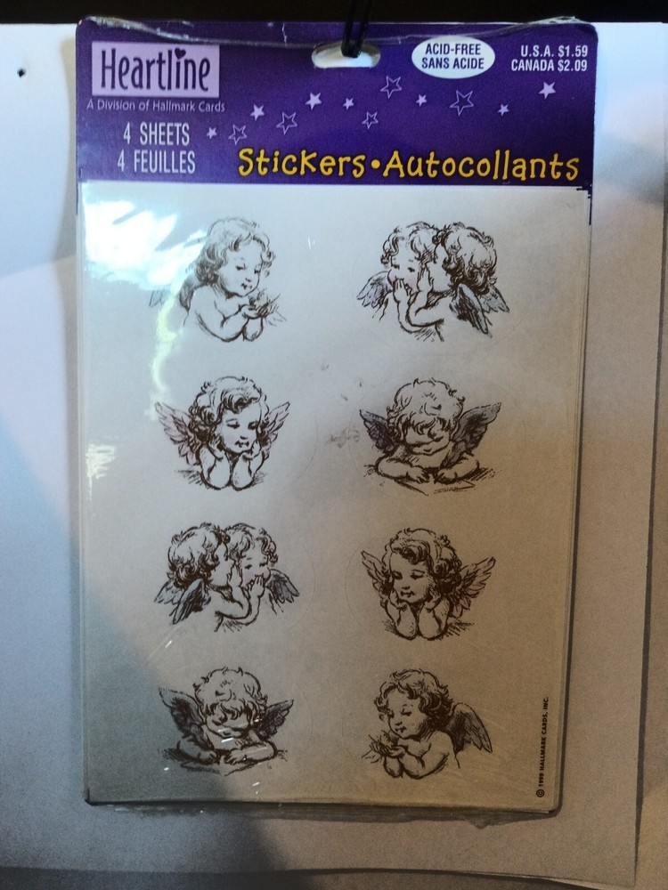 Heartline Hallmark Stickers Angels
