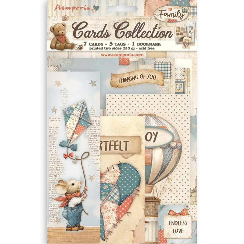 Stamperia Cards Collection- Family, SBCARD37