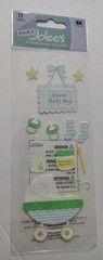 A Touch of Jolee’s SWEET BABY BOY Theme 3-D Stickers 11 Pieces EK Success