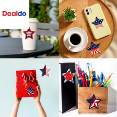 500 Pcs 4Th of July Patriotic Stickers 1.5Inch American Flag Sticker USA Fourth