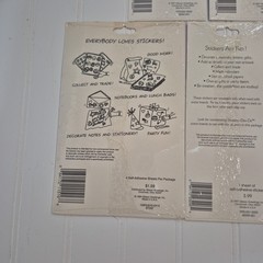 Vintage 1990’s Gibson Stickety Doo Da 2 Stickers Sheets & 5 Removeable Stickers