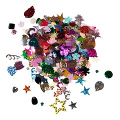 Hygloss Products Sequins and Spangles Variety Pack- Asst’d Colors – 16-Ounce Bag