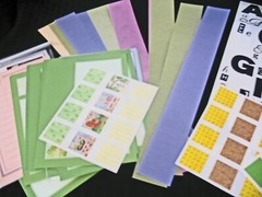 Lot Shell & Dusty Rose Photo Mounting Paper, ABC Stickers Plus