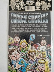 Vintage80’s Mark 1 Chicago Robot CS33 Mech Cyborg Chrome Prism Sticker Sheet NOS