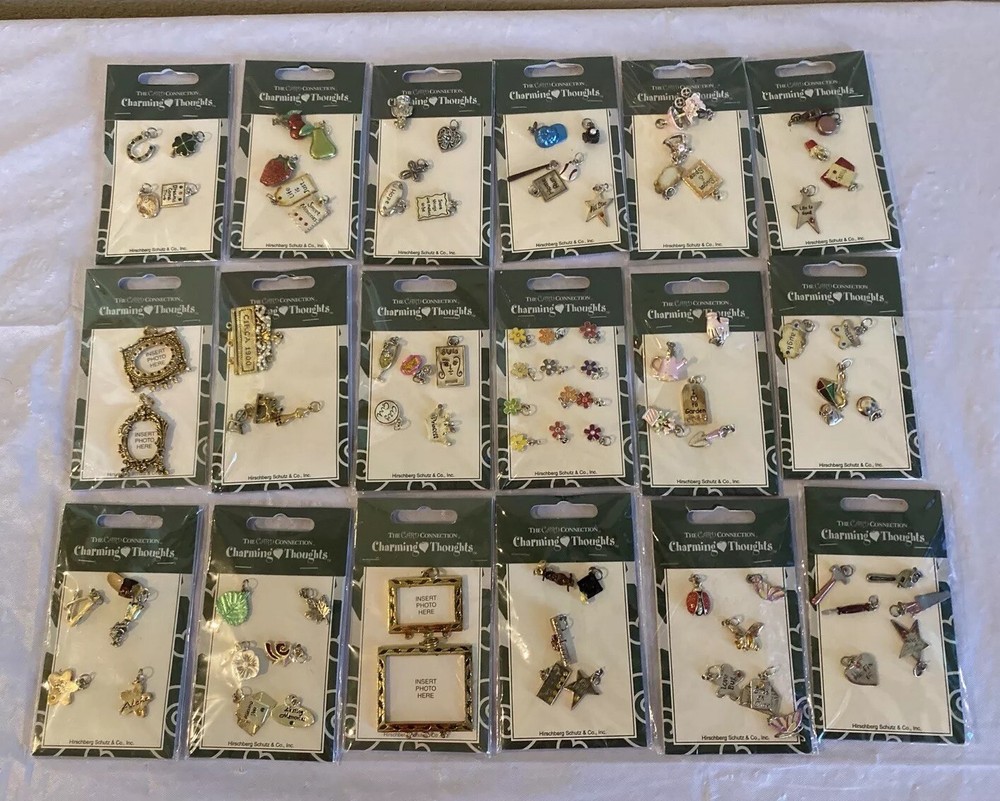 The Card Connection Charming Thoughts Charms Jewelry Lot Of 18 Pkgs NEW