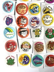 62 Retro 80s Scratch & Sniff Retro Stickers. One of Each, No duplicates