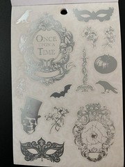 RECOLLECTIONS HALLOWEEN STICKER BOOK 12 PAGE 336 PC STICKERS DEAD REGENCY