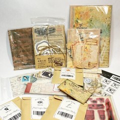 Ephemera Stationery supplies Junk Journals Scrapbooks Art Themed Collage, Box #1