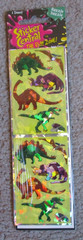 Vtg 1990’S PRISM DINOSAURS 1 Sheet STICKERS Razzle Dazzle Sticker Central SD20