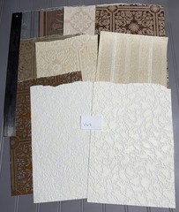 Vtg. Textured Wallpaper Samples from Sample Book, Ethan Allen (10 Pieces) Set 9
