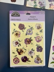 Vintage Stickers Flowers & Cats 17 Packets Multiple Sheets Per Pack New