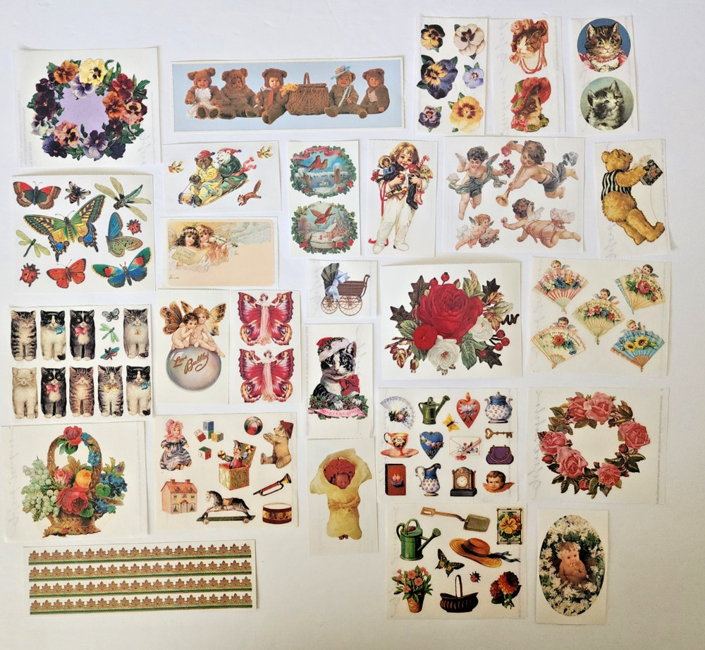 Vintage 80s 90s Grossman The Gifted Line Scrapbook Stickers – 28 shts