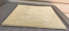 5 The Paper Studio Corrugated Cardboard Gold Glitter Craft/Scrapbook Sht 12″x12″