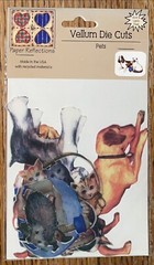 DMD Paper Reflections Vellum Die Cuts Pets Dog Cat Fish Hamster Turtle Scrapbook