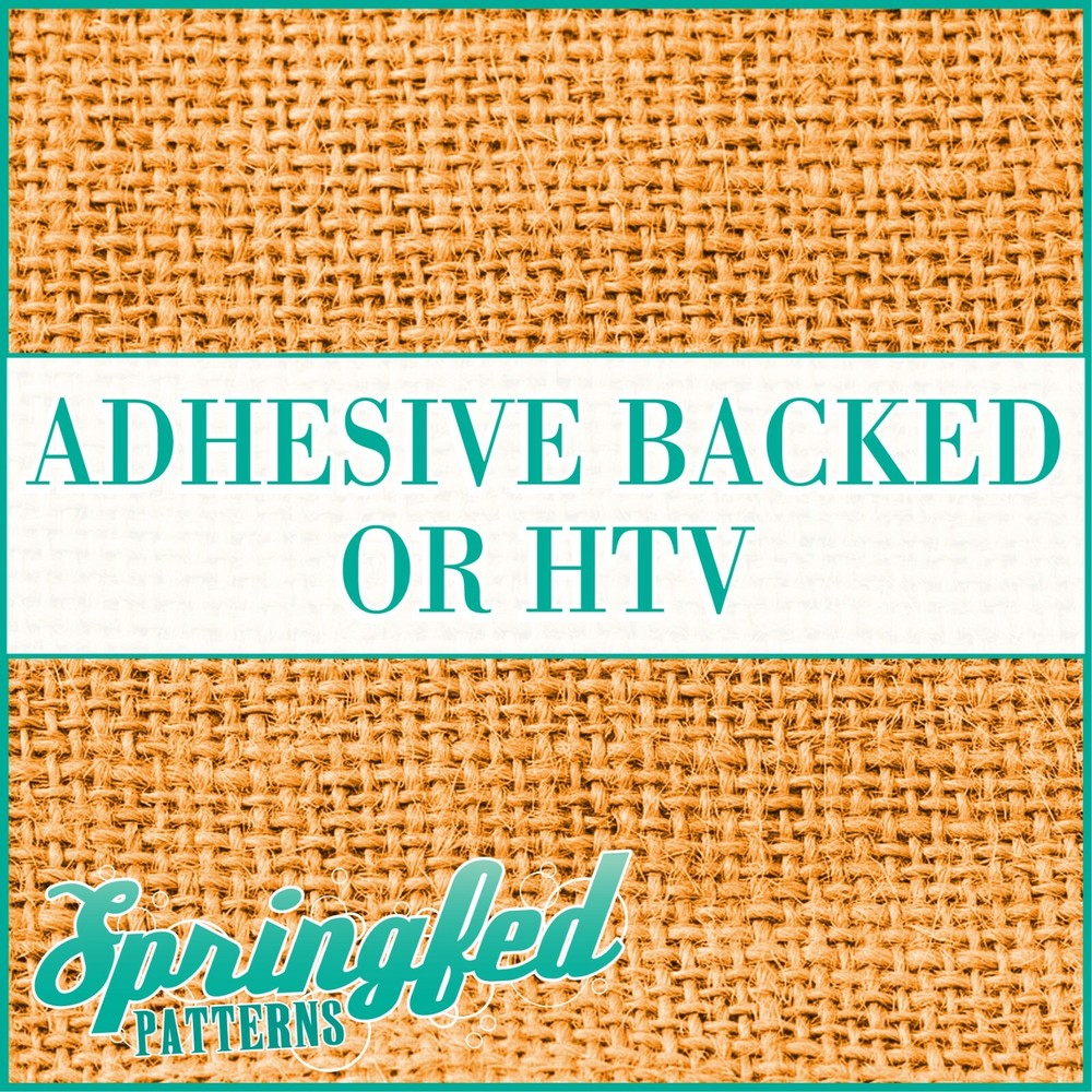 ORANGE BURLAP Pattern Adhesive Vinyl or HTV Heat Transfer Vinyl Jute Cloth Look