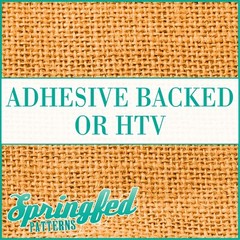 ORANGE BURLAP Pattern Adhesive Vinyl or HTV Heat Transfer Vinyl Jute Cloth Look