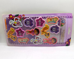 12 Pc Nickelodeon DORA THE EXPLORER Stretch Bands & Stickers 2010