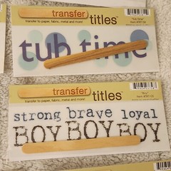 NEW Lot 10 MME Transfer Titles BABY ZOO FARM TUB TIME BOY FIRSTS Rub-ons -H