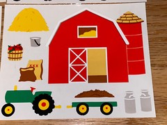 Mrs. Grossman’s Sticker Lot Vintage Barn Tractor 1993 4 Mods Sheets