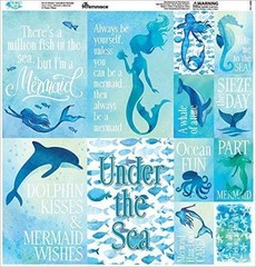 Mermaid’s Tale Poster Stickers 12″X12″-
