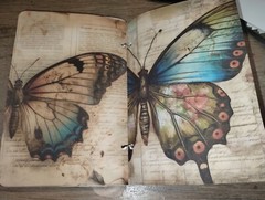 Vintage Butterfly Junk Journal Scrapbook USA Seller