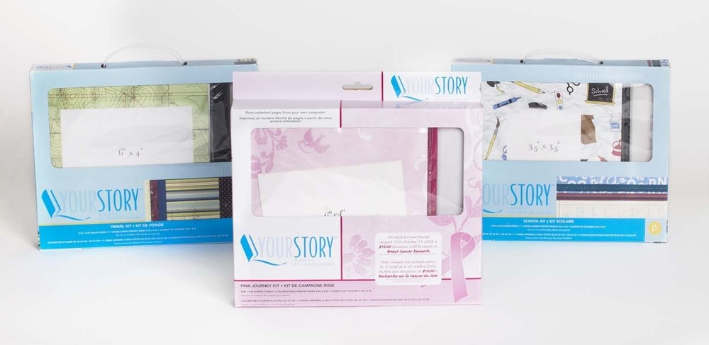 NEW Your Story 8×8 scrapbook kits album cover double sided pages stickers