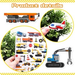 Construction Vehicles Stickers – 665 Waterproof Car & Truck Adhesive Decals for