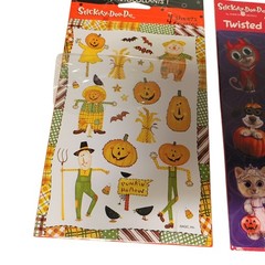 2 Pk New Stickety-Doo-Da HALLOWEEN & Fall Pumpkin Stickers American Greetings