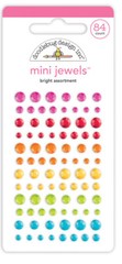 Crafts Doodlebug Mini Jewels Repeats Assorted Sizes Gems Bling Bright Colors