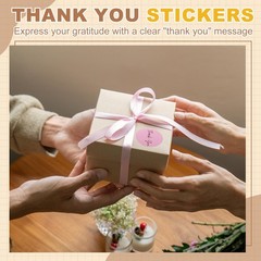 1500Pcs Thank You Stickers – Cute Round Self-Adhesive Labels for Packaging