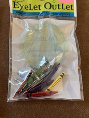 Eyelet Outlet Brads Lot of NEW 6 packs Card Making Scrapbooking Cats Hats Shoes