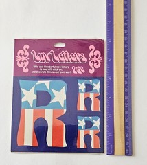 Vtg Hallmark Luv Letters Stickers LOT NIP hippy art psychedelic alphabet