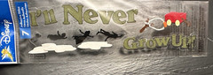 Disney I’ll never Grown Up Peter Pan Sticker Scrapbooking Tinker Bell