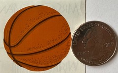 BASKETBALL Glossy Stickers (2pc)Mrs.Grossman’s•Game •Sport•Players•Card Making•