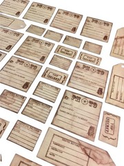 Rustic Kraft Paper Tags For Crafts Scrapbooking 36 Pcs Photo Travel Labels MQ