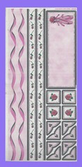 BALLET EMBOSSED STICKERS W/COORDINATING BORDERS – SANDYLION – VINTAGE – NEW