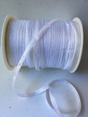 1/8″ Acetate Ribbon – May Arts – JB01 – White – 200 Yards