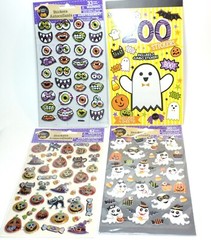 Halloween Stickers Puffy Stickers Ghosts Black Cats Pumpkins Candy Corn E53