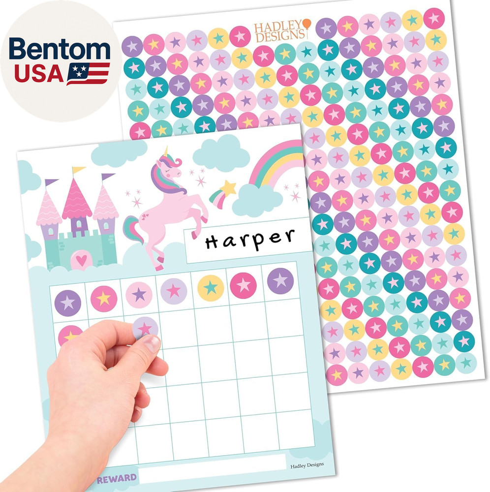 Sticker Chart for Kids Behavior at Home & Classroom – 25 Reward Chart for Kids I