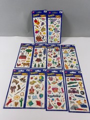 10 Scratch ‘N Smell Sniff Sticker Sheets Mello Smello Food Camping Farm Beach