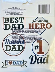 Dad Father’s Day Decorative Stickers Crafts Family Computer Water Bottle Decal