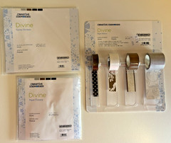 Creative Memories LOT OF DIVINE – Epoxy Stickers, Paper Flowers, & Paper Ribbon